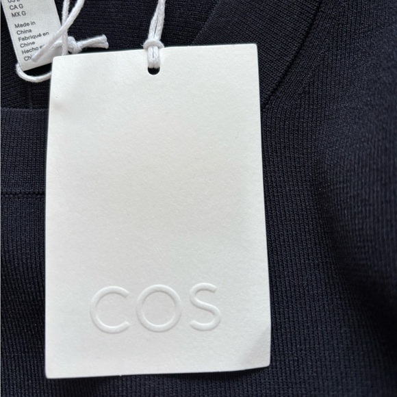 COS Knitted T-Shirt Dress in Navy Blue Size Large. NWT - Picture 8 of 12